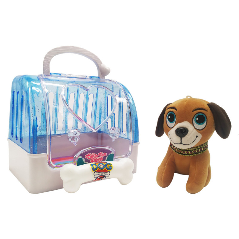 Собачка плюшева в перенесенні Bambi DR5016, 12 см