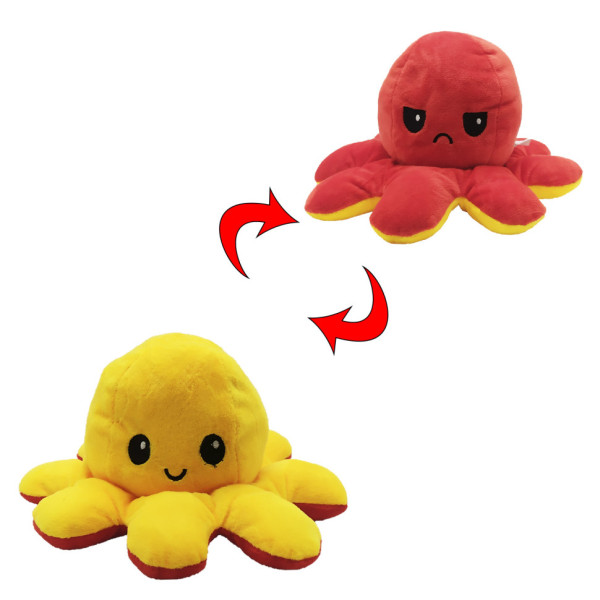 М'яка іграшка MP 2270-3 восьминіг, 25 см, двосторонній