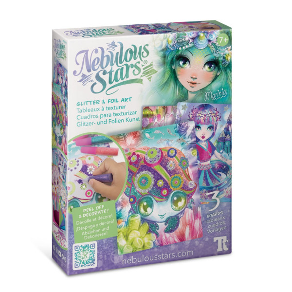 Набір для творчості Зоряні блискітки та фольга Nebulous Stars 11011, 3 шаблони (11011N)