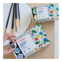 Акрилова фарба текстильна Набір 4001 Brushme AP4001 6 кольорів (AP4001)