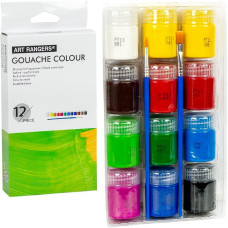 Набір акрилових фарб "Art Ranger Glass" A12015-2, 12 кольорів 15 мл (A12015-2)