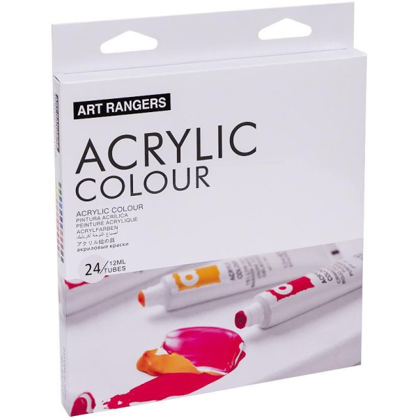Набір акрилових фарб "Art Ranger Acryliс" EA2412, 12 мл 24 кольори (EA2412)