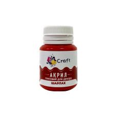Акриловая краска глянцевая "Шарлах" 20 мл AG-7547 Art Craft(AG-7547)