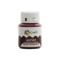 Акрилова фарба для декору Матова Art Craft AP-4975 20 мл Темно-бордовий