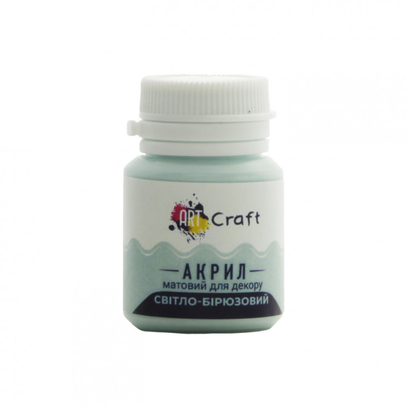 Акриловая краска для декора Матовая Art Craft AP-5002 20 мл Светло-бирюзовый