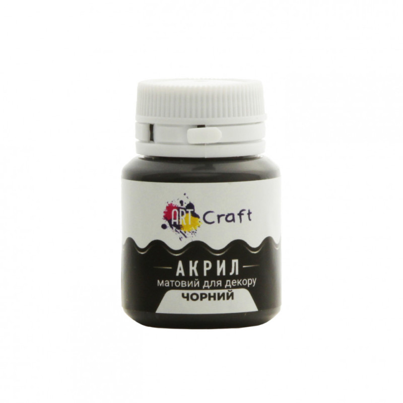 Акрилова фарба для декору Матова Art Craft AP-4685 20 мл Чорний