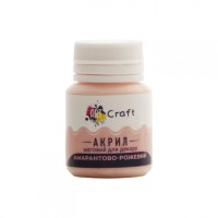 Акрилова фарба для декору Матова Art Craft AP-4784 20 мл Амарантового-рожевий