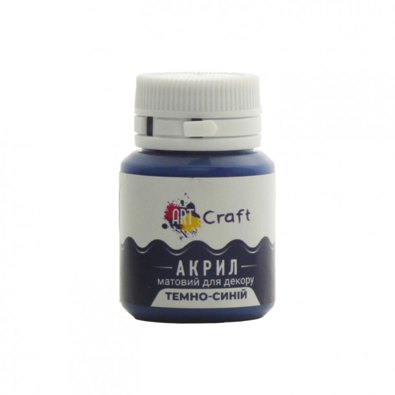 Акрилова фарба для декору Матова Art Craft AP-5033 20 мл Темно-синій