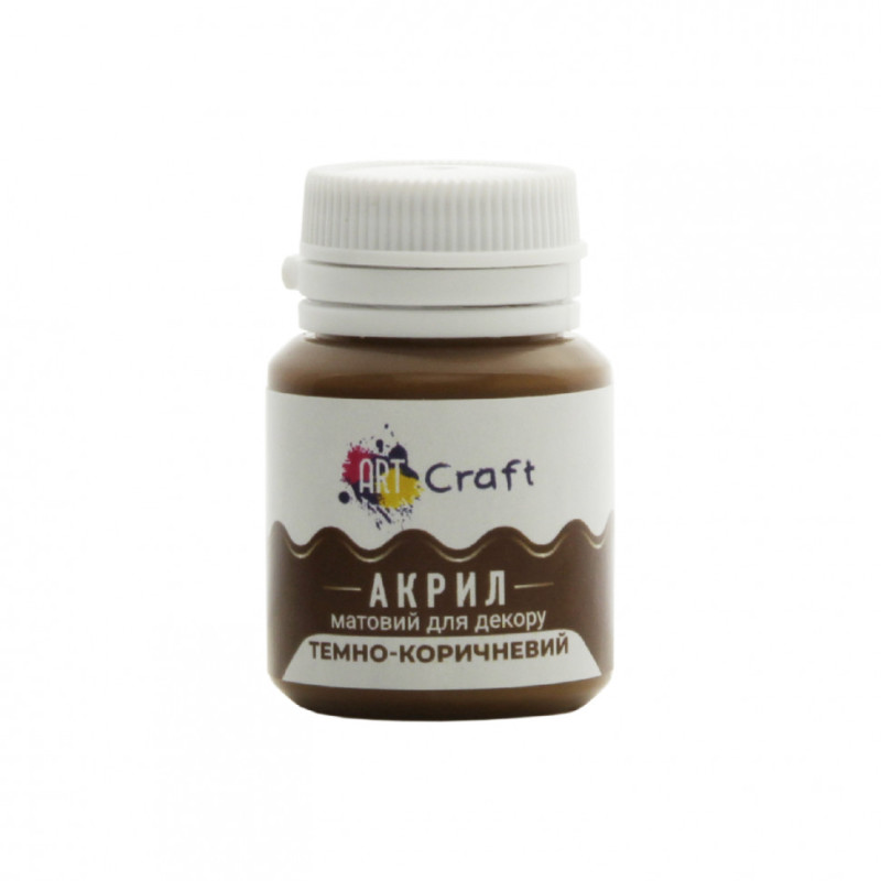 Акрилова фарба для декору Матова Art Craft AP-5231 20 мл Темно-коричневий