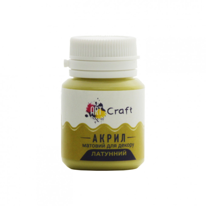 Акрилова фарба для декору Матова Art Craft AP-5354 20 мл Латунний