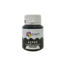 Акрилова фарба глянцева "Чорний" 20 мл AG-7546 Art Craft (AG-7546)