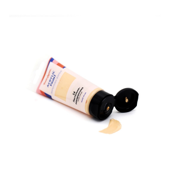 Акрилова фарба глянцева Пастельно-помаранчева Brushme TBA60014 60 мл