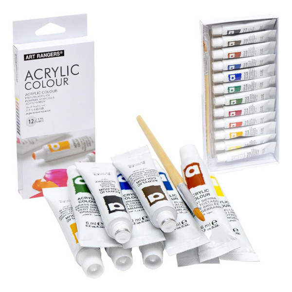 Набір акрилових фарб "Art Rangers" A12006, 12 кольорів 6 мл (A12006)