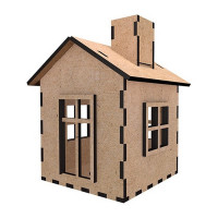 Заготовка для декорирования "Дом 9" FDPO-348 с LED свечой в комплекте (FDPO-348)