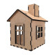 Заготовка для декорування "Будиночок 9" FDPO-348 з LED свічкою в комплекті (FDPO-348)