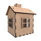 Заготовка для декорування "Будиночок 9" FDPO-348 з LED свічкою в комплекті (FDPO-348)