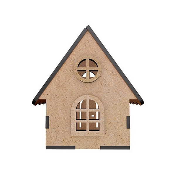 Заготовка для декорування "Будиночок 12" FDPO-403 з LED свічкою в комплекті (FDPO-403)