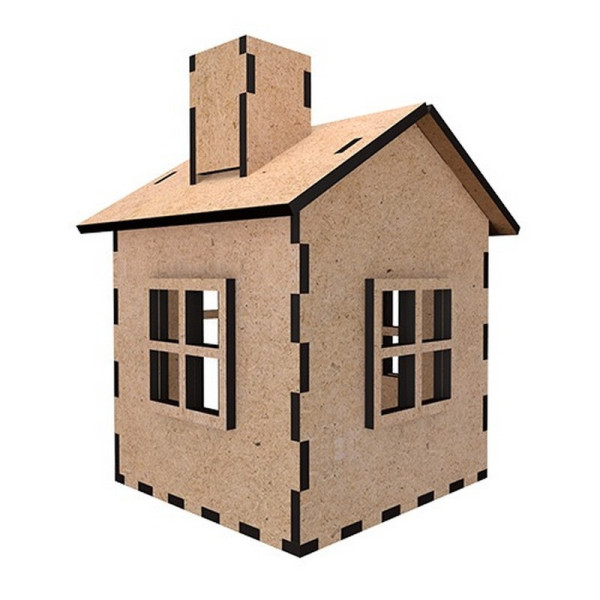 Заготовка для декорування "Будиночок 9" FDPO-348 з LED свічкою в комплекті (FDPO-348)