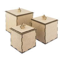 Заготовка для декорування "Скриньки для біжутерії" FDPO-038, 3 штуки (FDPO-038)