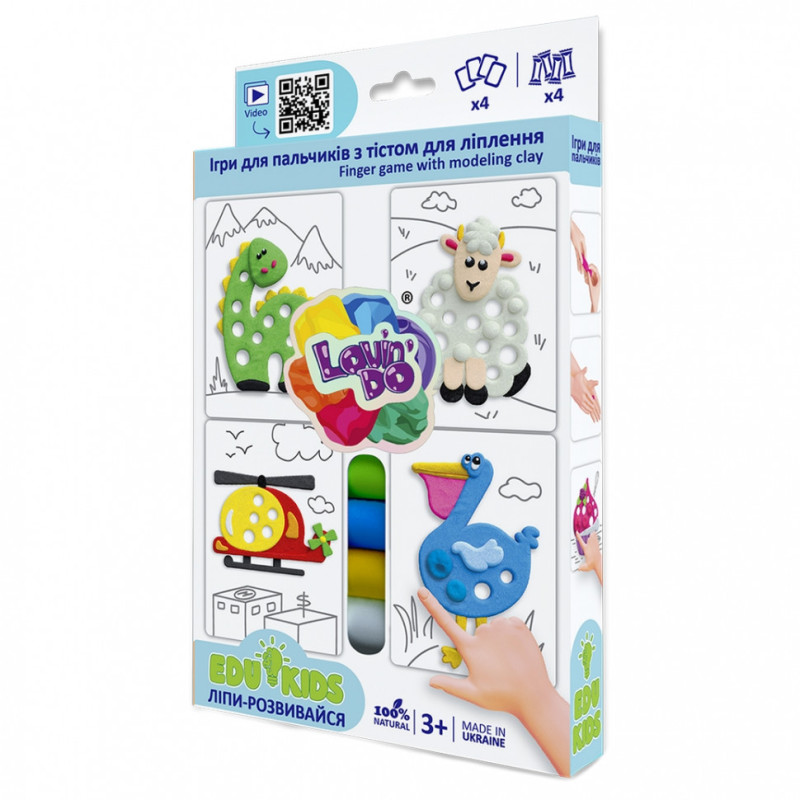 Дитячий набір тіста для ліплення TM Lovin'Do Edu kids 41052 ігри для пальчиків