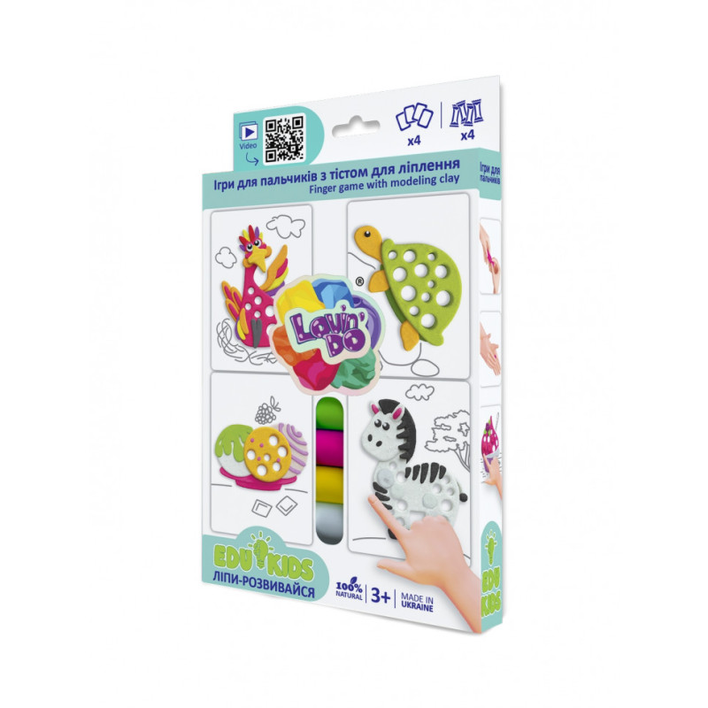 Дитячий набір тіста для ліплення TM Lovin'Do Edu kids 41047 ігри для пальчиків