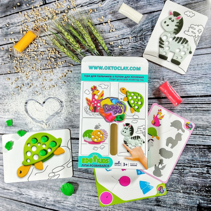 Дитячий набір тіста для ліплення TM Lovin'Do Edu kids 41047 ігри для пальчиків