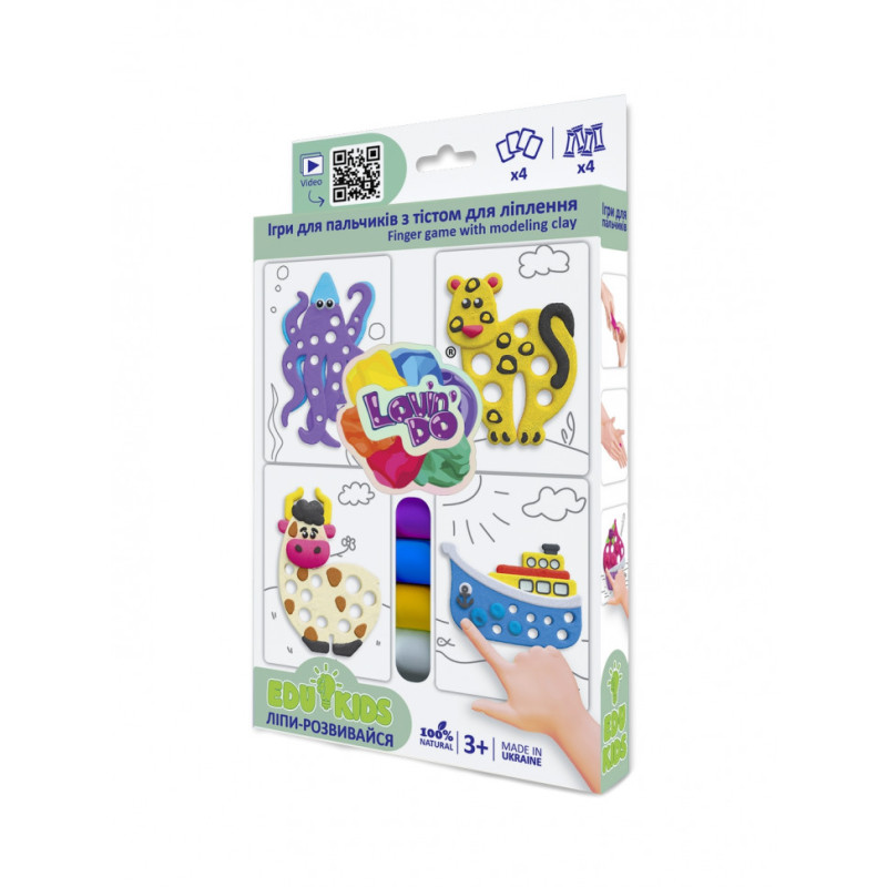Дитячий набір тіста для ліплення TM Lovin'Do Edu kids 41046 ігри для пальчиків