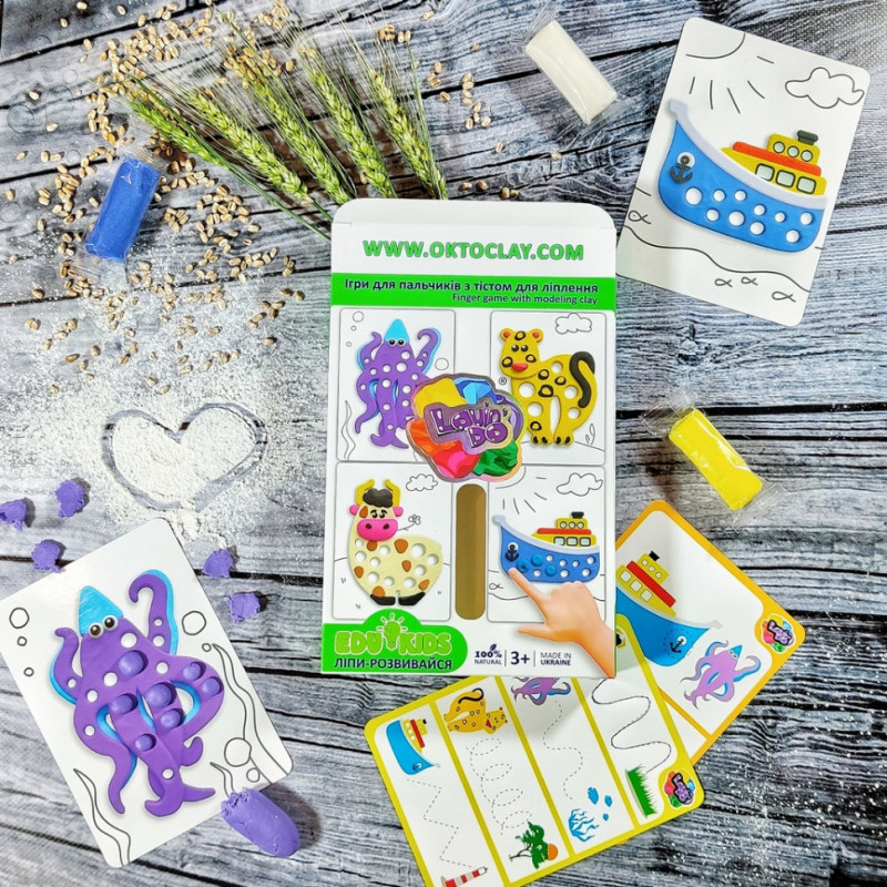 Дитячий набір тіста для ліплення TM Lovin'Do Edu kids 41046 ігри для пальчиків