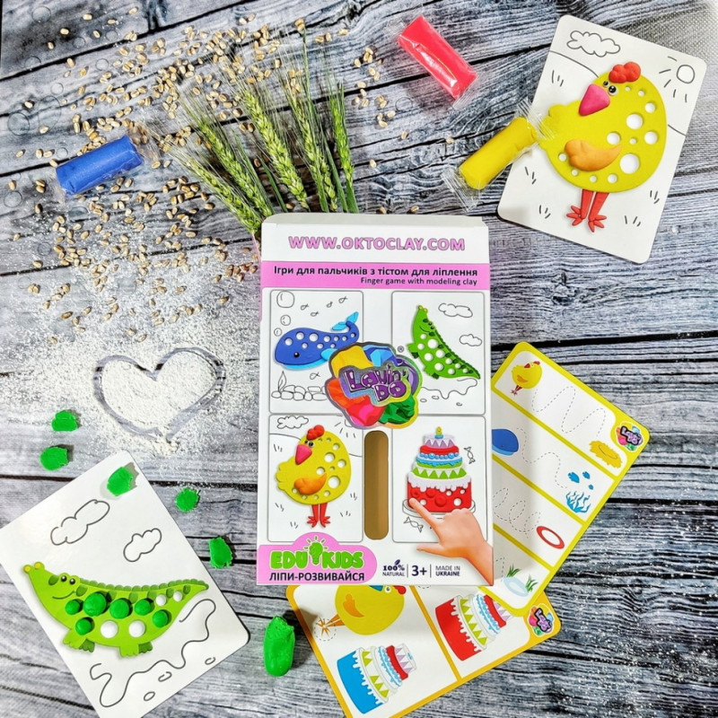 Дитячий набір тіста для ліплення TM Lovin'Do Edu kids 41043 ігри для пальчиків