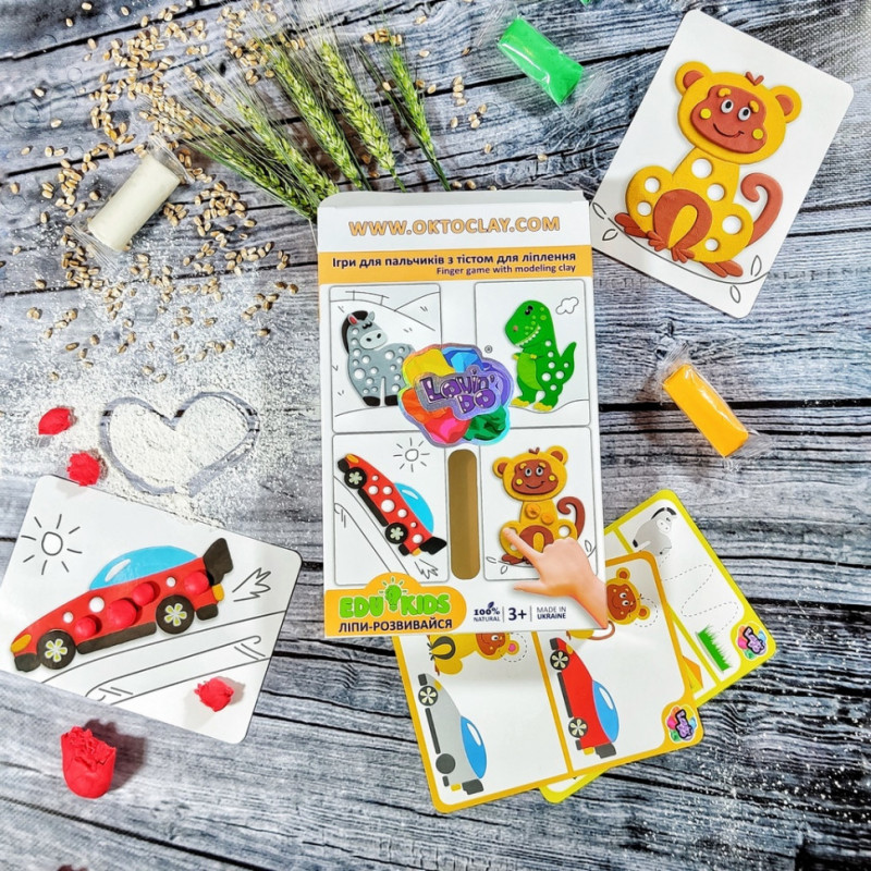 Дитячий набір тіста для ліплення TM Lovin'Do Edu kids 41049 ігри для пальчиків
