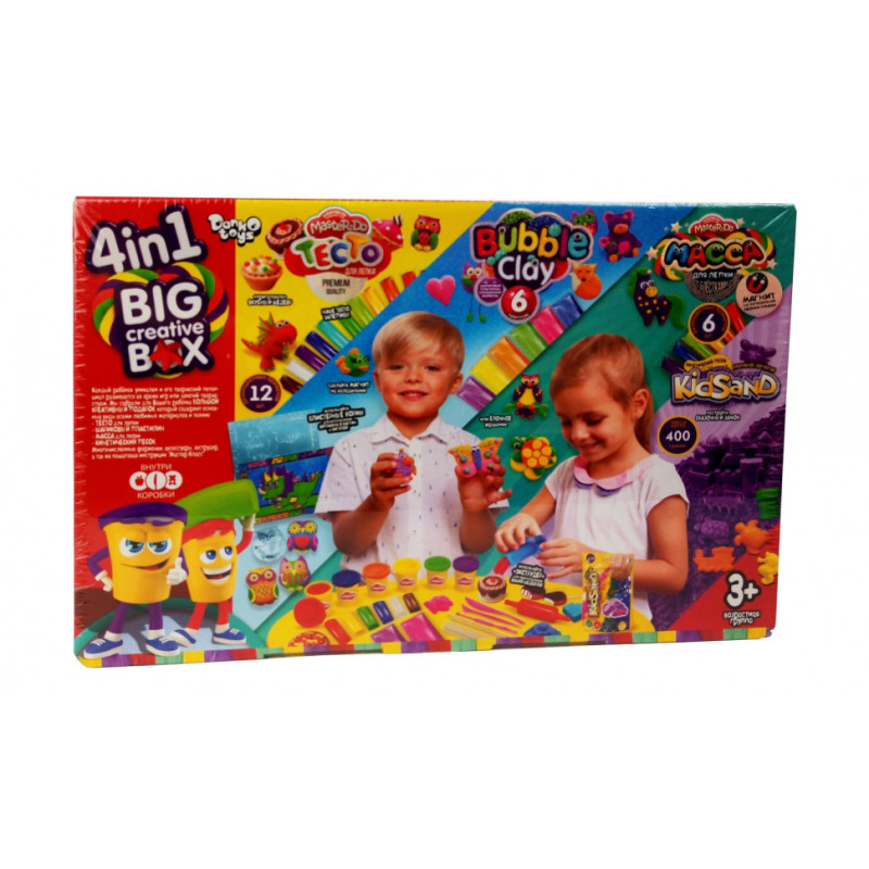 Набор для творчества BIG CREATIVE BOX 7858DT тесто для лепки, кинетический песок