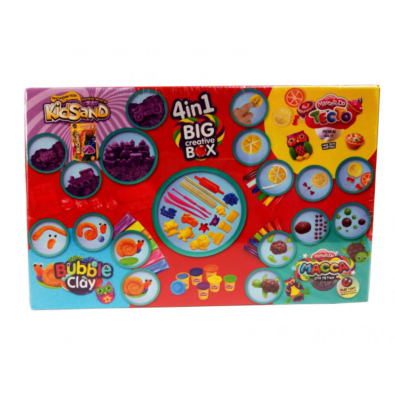 Набор для творчества BIG CREATIVE BOX 7858DT тесто для лепки, кинетический песок