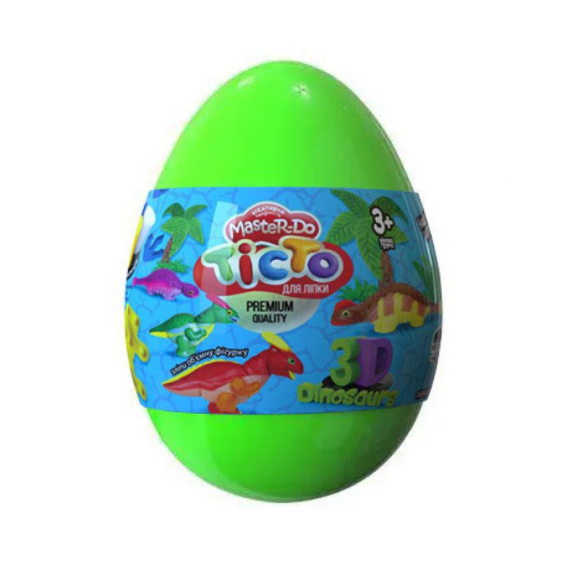Набір креативної творчості "Тісто для ліплення Master Do" Dinosaurs EGGS ТМD-08-01U