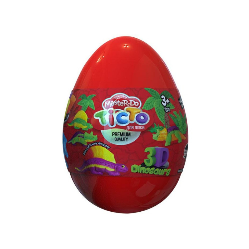 Набір креативної творчості "Тісто для ліплення Master Do" Dinosaurs EGGS ТМD-08-01U
