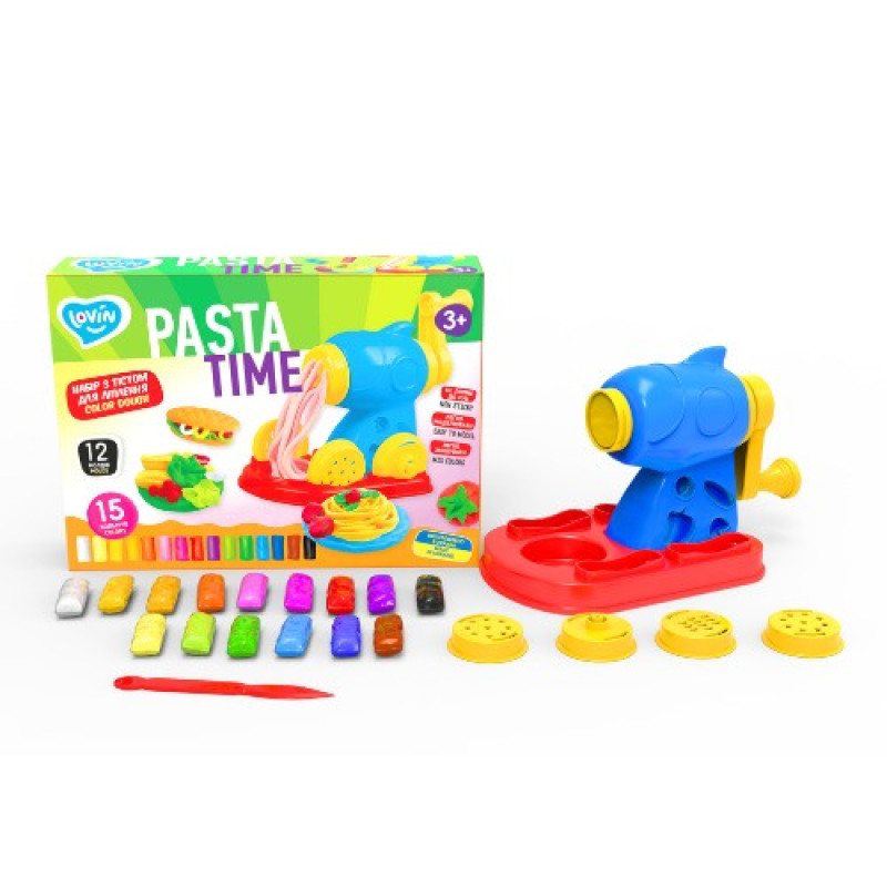 Набір для креативної творчості з тестом "Pasta Time" TM Lovin 41195, 15 кольорів