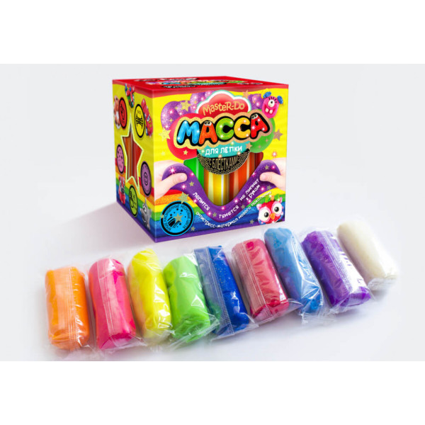 Набор теста для лепки Master Do 7596DT, 9 цветов