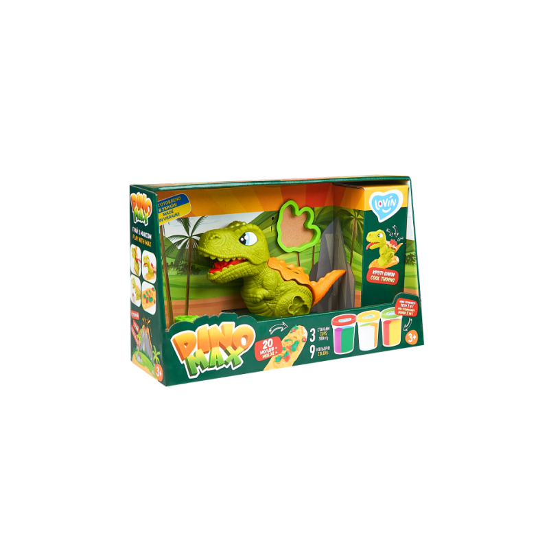 Набор для лепки с тестом "Dino Max" Lovin 41173