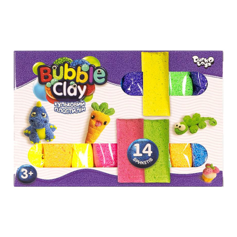 Комплект креативної творчості "Bubble Clay" BBC-05-01U 14 брикетів
