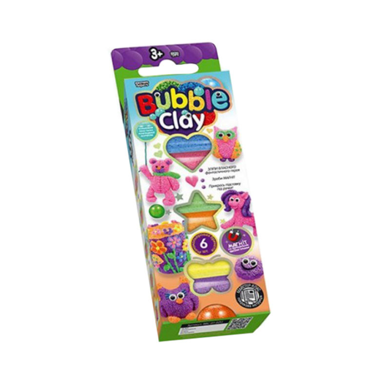 Набір творчої творчості 7995DT "Bubble Clay" BBC-01-01U,02U укр