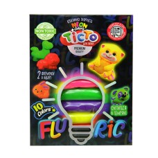 Набор креативного творчества "Тесто для лепки "FLUORIC" TMD-FL10, 10 цветов