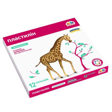 Набір для ліплення пластилін "Захоплення" 200312, 12 кольорів (200312)
