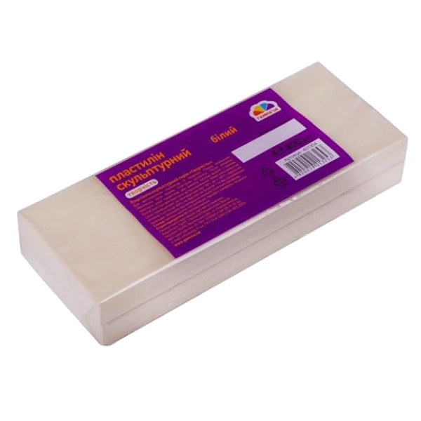 Пластилін скульптурний ГАММА'UA 401304 білий, 400 грам (401304)