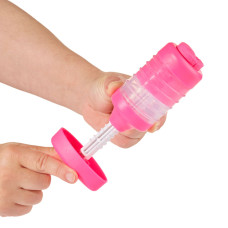 Незастигаюча маса для ліплення з пресом 595106, 5х6х19 см (595106(Pink))