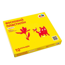 Набір для ліплення пластилін "Малята" 100304, 10 кольорів (100304)