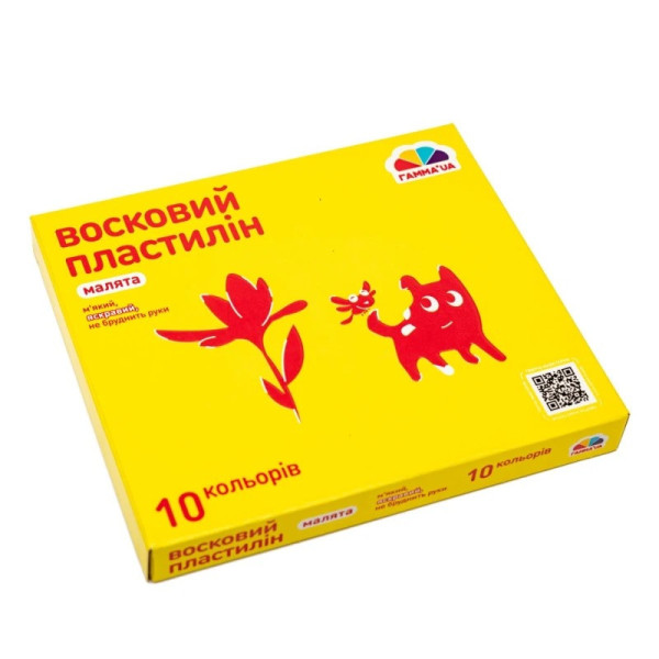 Набір для ліплення пластилін "Малята" 100304, 10 кольорів (100304)
