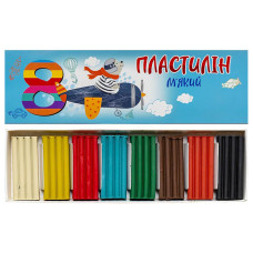 Набір для творчості Пластилін КТ 230602, 8 кольорів, 144 грами (КТ 230602)