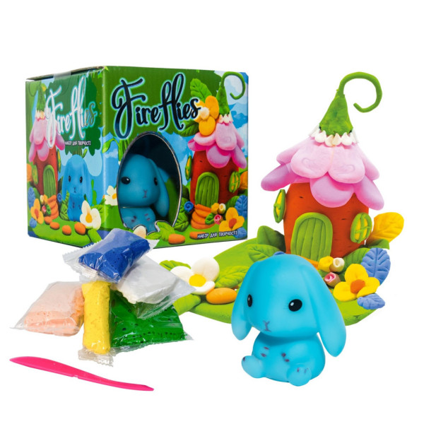 Набір для творчості "Fireflies - зайченя" 30410 світильник, маса для ліплення (30410)