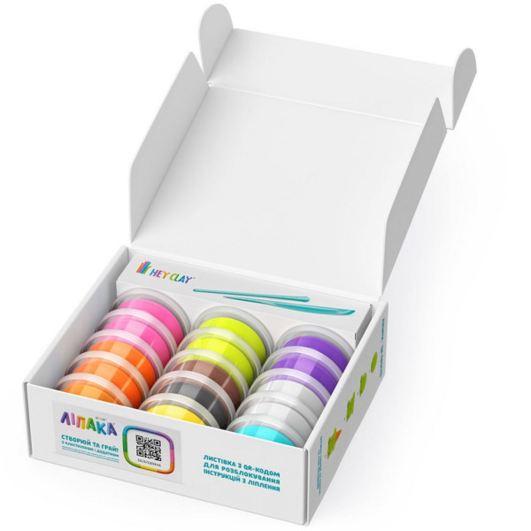 Меганабор пластилина "Файные мороженые" ЛИПАКА 15029-UA01 самостоятельно затвердевает(15029-UA01)