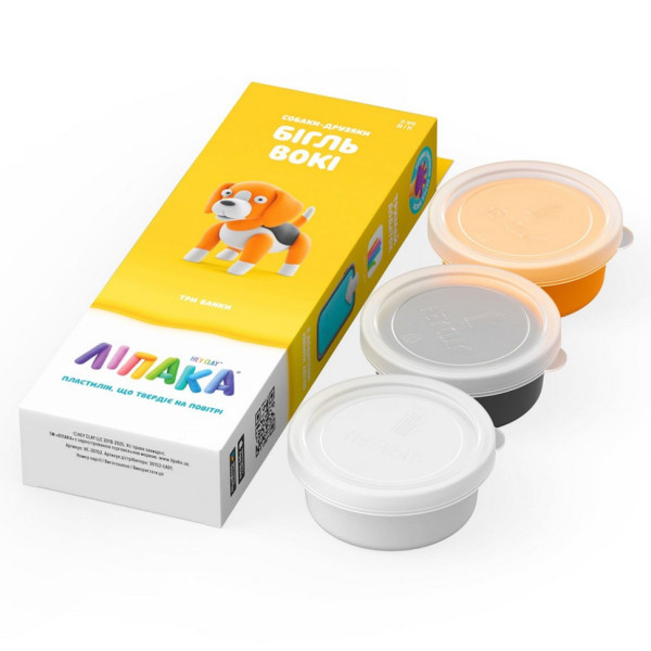 Набір пластиліну "Собаки-Друзі: Бігль Вокі" ЛІПАКА 30152-UA01 самостійно твердіє (30152-UA01)