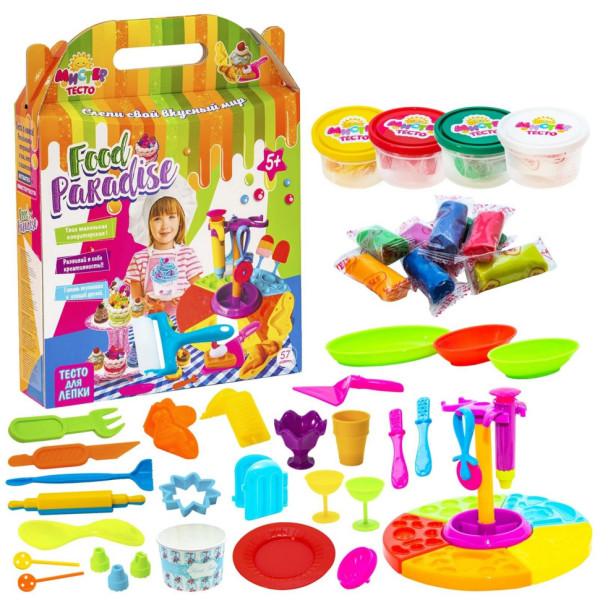 Дитячий набір для творчості "Містер тісто - food paradise" 71304, 57 предметів (71304)